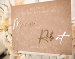 TABLE PLANS AND WEDDING WELCOME SIGNS plexi gold / velvet Luxury Velvet beige Wedding Welcome Sign, Golden Wedding Decor, Personalised Wedding Sign, Wedding Gift, Welcome Wedding Board BpPXSet10