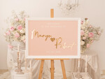 TABLE PLANS AND WEDDING WELCOME SIGNS plexi gold / velvet Blush and Gold Modern Acrylic wedding welcome sign, 3d Elegant wedding welcome signs - Wedding Reception Decor, Wedding Table Plan in White Frame, Wedding Decoration with golden letters - Reception Signage - Custom Ceremony Sign BpPXSet10