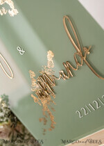 TABLE PLANS AND WEDDING WELCOME SIGNS plexi gold / velvet Acrylic Sage Green & Gold Wedding Welcome Sign, Painted Acrylic & gold Wedding Welcome Sign, Greenery Gold Plexi Wedding Welcome Sign,  Luxury Wedding Wedding Welcome Sign, Tuscany Wedding Signage Golden mirror Wedding Welcome Sign17