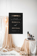 TABLE PLANS AND WEDDING WELCOME SIGNS plexi gold / velvet Luxury Velvet black Wedding Welcome Sign, Golden Wedding Decor, Personalised Wedding Sign, Wedding Gift, Welcome Wedding Board 14