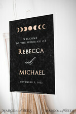 TABLE PLANS AND WEDDING WELCOME SIGNS plexi gold / velvet Luxury Velvet black Wedding Welcome Sign, Golden Wedding Decor, Personalised Wedding Sign, Wedding Gift, Welcome Wedding Board 14