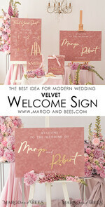 TABLE PLANS AND WEDDING WELCOME SIGNS plexi gold / velvet Luxury Velvet blush pink Wedding Welcome Sign, Golden Wedding Decor, Personalised Wedding Sign, Wedding Gift, Welcome Wedding Board BpPXSet15