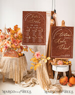 TABLE PLANS AND WEDDING WELCOME SIGNS plexi gold / velvet Fall Wedding Table Plan, terracotta velvet and Gold Modern Seating Chart, 3d Elegant Find Your Seat - Seating Plan , Luxury Wedding Table Plan, Wedding Decoration with golden letters - Golden Reception Signage - Custom Ceremony Sign22