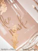 TABLE PLANS AND WEDDING WELCOME SIGNS plexi gold / velvet Acrylic Beige Wedding Welcome Sign Clear Acrylic and gold Wedding Welcome Sign, Nude Gold Plexi Wedding Welcome Sign, Tan Luxury Wedding Wedding Welcome Sign , Earthy Wedding Signage Golden mirror Wedding Welcome Sign17