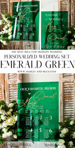 TABLE PLANS AND WEDDING WELCOME SIGNS plexi gold / velvet Emerald Green Plexi and Gold Modern velvet Seating Chart, 3d Elegant Find Your Seat - Seating Plan , Luxury Wedding Table Plan, Greenery Wedding Decoration19