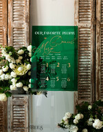 TABLE PLANS AND WEDDING WELCOME SIGNS plexi gold / velvet Emerald Green Plexi and Gold Modern velvet Seating Chart, 3d Elegant Find Your Seat - Seating Plan , Luxury Wedding Table Plan, Greenery Wedding Decoration19