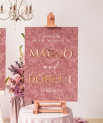 TABLE PLANS AND WEDDING WELCOME SIGNS plexi gold / velvet Luxury Velvet blush pink Wedding Welcome Sign, Golden Wedding Decor, Personalised Wedding Sign, Wedding Gift, Welcome Wedding Board BpPXSet11