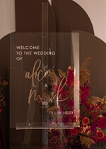 TABLE PLANS AND WEDDING WELCOME SIGNS plexi gold / velvet Luxury Clear and Gold Wedding Welcome Sign, Golden Wedding Decor, Personalised Wedding Sign, Wedding Board, Welcome Wedding Board 12