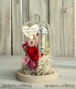 FRISCH VERHEIRATETES PAAR GESCHENKE Geldgeschenk zur Hochzeit Geschenkschachtel für Geld Geldgeschenk zur Hochzeit mit Strauß aus Trockenblumen personalisiert3