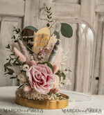 FRISCH VERHEIRATETES PAAR GESCHENKE Geldgeschenk zur Hochzeit Geschenkschachtel für Geld Geldgeschenk zur Hochzeit mit Strauß aus Trockenblumen personalisiert17