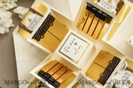 FRISCH VERHEIRATETES PAAR GESCHENKE Geldgeschenk zur Hochzeit Personalisierte Hochzeits-Geschenkbox mit Geldtasche und goldenen Weingläsern11