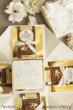 FRISCH VERHEIRATETES PAAR GESCHENKE Geldgeschenk zur Hochzeit Personalisierte Hochzeits-Geschenkbox mit Geldtasche und goldenen Weingläsern11
