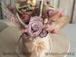 FRISCH VERHEIRATETES PAAR GESCHENKE Geldgeschenk zur Hochzeit Geschenkschachtel für Geld Geldgeschenk zur Hochzeit mit Strauß aus Trockenblumen personalisiert9