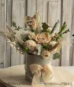 FRISCH VERHEIRATETES PAAR GESCHENKE Geldgeschenk zur Hochzeit Geschenkschachtel für Geld Geldgeschenk zur Hochzeit mit Strauß aus Trockenblumen personalisiert9