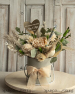 FRISCH VERHEIRATETES PAAR GESCHENKE Geldgeschenk zur Hochzeit Geschenkschachtel für Geld Geldgeschenk zur Hochzeit mit Strauß aus Trockenblumen personalisiert9