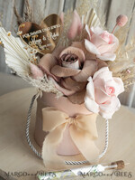 FRISCH VERHEIRATETES PAAR GESCHENKE Geldgeschenk zur Hochzeit Geschenkschachtel für Geld Geldgeschenk zur Hochzeit mit Strauß aus Trockenblumen personalisiert10