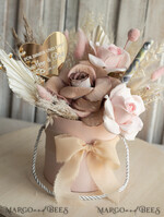 FRISCH VERHEIRATETES PAAR GESCHENKE Geldgeschenk zur Hochzeit Geschenkschachtel für Geld Geldgeschenk zur Hochzeit mit Strauß aus Trockenblumen personalisiert10