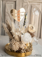 FRISCH VERHEIRATETES PAAR GESCHENKE Geldgeschenk zur Hochzeit Geschenkschachtel für Geld Geschenke zur Hochzeit mit Strauß aus Trockenblumen personalisiert.30