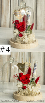 FRISCH VERHEIRATETES PAAR GESCHENKE Geldgeschenk zur Hochzeit Geschenkschachtel für Geld Geldgeschenk zur Hochzeit mit Strauß aus Trockenblumen personalisiert3