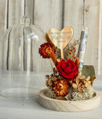 FRISCH VERHEIRATETES PAAR GESCHENKE Geldgeschenk zur Hochzeit Geschenkschachtel für Geld Geldgeschenk zur Hochzeit mit Strauß aus Trockenblumen personalisiert3