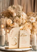 TABLE DECOR SIGNS Velvet table Numbers and Decor Acrylic Arch Table Number & dinner menu Combo, Velvet Ivory Acrylic gold Sign, Gold Ivory Plexi Velvet Table Numbers & Menu Combo Luxury Wedding Table Decor, Wedding Signage Golden mirror table numbers & Menu22