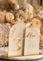 TABLE DECOR SIGNS Velvet table Numbers and Decor Acrylic Arch Table Number & dinner menu Combo, Velvet Ivory Acrylic gold Sign, Gold Ivory Plexi Velvet Table Numbers & Menu Combo Luxury Wedding Table Decor, Wedding Signage Golden mirror table numbers & Menu22