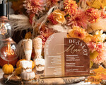 TISCHDEKORATIONSCHILDER   Samt Tischnummern und Dekoration Acrylbogen Dessertmenü, Terracotta gefrorenes Acryl Gold Candy Bar Schild, Herbstgold Plexi Tisch Dessertmenü Kombination Luxus Hochzeits Tischdekoration, Hochzeitsbeschilderung Goldenes Spiegel Candy Bar Menü16