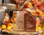 TABLE DECOR SIGNS Velvet table Numbers and Decor Acrylic Arch Table Number & wedding menu Combo, Rust & Frozen Acrylic gold Sign, Gold Plexi Table Numbers Terracotta Menu Combo Luxury Wedding Table Decor, Wedding Signage Golden mirror table numbers 11