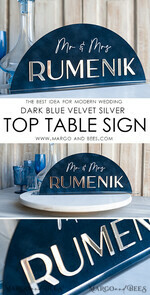TABLE DECOR SIGNS Velvet table Numbers and Decor Silver Acrylic Top Table Mr and Mrs signs with stand, Dark Blue Velvet Silver Mirror Table Sign, Navy Blue Silver  Plexi Top Table Mr and Mrs signs, Luxury Wedding Table Decor Centerpieces11