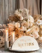 TABLE DECOR SIGNS Velvet table Numbers and Decor Golden Acrylic Top Table Mr Mrs signs with stand, Ivory Velvet & gold Table Sign, Golden Plexi Top Table Mr Mrs signs, Luxury Wedding Table Decor Centerpieces19