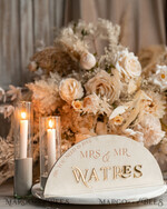 TABLE DECOR SIGNS Velvet table Numbers and Decor Golden Acrylic Top Table Mr Mrs signs with stand, Ivory Velvet & gold Table Sign, Golden Plexi Top Table Mr Mrs signs, Luxury Wedding Table Decor Centerpieces19