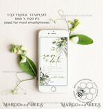 TEMPLETT digital invitation Electronic Save the Date template, SmartPhone Save the Date Editable Template, Picture Save the Date Evite Template, personalised Digital Save the Date. Smartphone Electronic Save the Date4