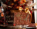 KARTONBOXEN  
 Samtkartenboxen Terracotta Fall Card Box und Arch Acrylkarten & Geschenkschilder, Samt Rost Hochzeit Kartenbox mit Deckel, verbrannte Orange Hochzeitsgeldbox, Kupfer Hochzeitskartenbox Karten und Geschenke Arch Acrylschild Set18