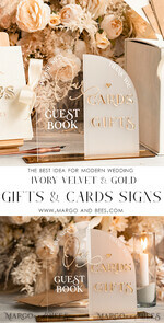  CARD BOXES velvet card boxes Velvet Set Card Box Guestbook & Sign, Wedding Card Box with Lid Instant Instax Guestbook, Beige Wedding Money Box Sing Guestbook Set, Nude Card Box with slot and cards and gift Arch acrylic sign set36