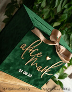  CARD BOXES velvet card boxes Garden Wedding Card Box Gift Card Box & arch Sign Set , Velvet green wedding wishing well money gift card box, Personalized Wedding Card Box, Greenery Luxury Card Box, Wedding Card Box with Lid, Emerald Wedding Money Box, Garden Wedding Card Box18
