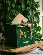  CARD BOXES velvet card boxes Garden Wedding Card Box Gift Card Box & arch Sign Set , Velvet green wedding wishing well money gift card box, Personalized Wedding Card Box, Greenery Luxury Card Box, Wedding Card Box with Lid, Emerald Wedding Money Box, Garden Wedding Card Box18
