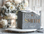  CARD BOXES velvet card boxes  Gift Card Box & Sign Set, Velvet grey wedding wishing well money gift card box, Personalized Wedding Card Box, Grey Luxury Card Box, Wedding Card Box with Lid, Grey Wedding Money Box, Wedding Card Box17
