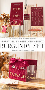  CARD BOXES velvet card boxes burgundy Card Box & arch acrylic sign , Maroon Wedding Card Box with Lid, Marsala Wedding Money Box, Wedding Card Box with slot  cards & gift Arch acrylic sign set27