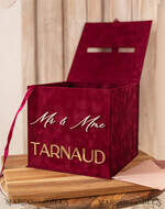 CARD BOXES velvet card boxes burgundy Card Box & arch acrylic sign , Maroon Wedding Card Box with Lid, Marsala Wedding Money Box, Wedding Card Box with slot  cards & gift Arch acrylic sign set27