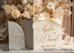 KARTONBOXEN  
 Samtkartenboxen Elfenbein Geschenkkartenbox & Karten Geschenke Schild Set, Samt Klassische Hochzeitswunschbrunnen Geldgeschenkkartenbox, Personalisierte Gold Plexi Hochzeitskartenbox, Luxuriöse Kartenbox, Hochzeitskartenbox mit Deckel, Hochzeitsgeldbox16