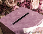  CARD BOXES velvet card boxes Mauve Velvet Gift Card Box & Cards Gifts Sign Set, Velvet Classic wedding wishing well money gift card box, Personalized Gold Box, MvS22