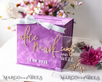  CARD BOXES velvet card boxes Gift Card Box & Cards well wishes Sign Set , Velvet Purple wedding wishing well money gift card box, Personalized Wedding Card Box, Luxury Card Box, Wedding Card Box with Lid, Wedding Money Box, Wedding Card Box4