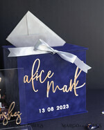  CARD BOXES velvet card boxes Gift Card Box & Cards well wishes Sign Set , Velvet Navy wedding wishing well money gift card box, Personalized Wedding Card Box, Luxury Card Box, Wedding Card Box with Lid, Wedding Money Box, Wedding Card Box8
