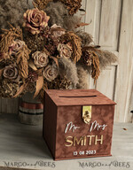  CARD BOXES velvet card boxes Terracotta Fall Card Box and Arch Acrylic Cards & Gifts Clear Sign, Velvet Rust Wedding Card Box with Lid, Burnt Orange Wedding Money Box,  Copper Wedding Card Box cards and gift Arch acrylic sign set14