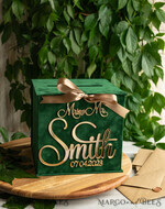  CARD BOXES velvet card boxes Garden Wedding Card Box Gift Card Box & arch Sign Set , Velvet green wedding wishing well money gift card box, Personalized Wedding Card Box, Greenery Luxury Card Box, Wedding Card Box with Lid, Emerald Wedding Money Box, Garden Wedding Card Box20