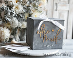  CARD BOXES velvet card boxes Gift Card Box, Velvet Grey wedding wishing well money gift card box, Personalized Wedding Card Box, Luxury Greenery Card Box, Wedding Grey and Gold Card Box with Lid, Wedding Money Box, Grey Green Wedding Card Box12