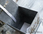  CARD BOXES velvet card boxes Gift Card Box, Velvet Grey wedding wishing well money gift card box, Personalized Wedding Card Box, Luxury Greenery Card Box, Wedding Grey and Gold Card Box with Lid, Wedding Money Box, Grey Green Wedding Card Box12