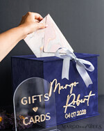 CARD BOXES velvet card boxes Gift Card Box & arch Sign Set , Velvet Navy wedding wishing well money gift card box, Personalized Wedding Card Box, Luxury Card Box, Wedding Card Box with Lid, Wedding Money Box, Wedding Card Box11