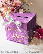 CARD BOXES velvet card boxes Gift Card Box & arch Sign Set , Velvet Purple wedding wishing well money gift card box, Personalized Wedding Card Box, Luxury Card Box, Wedding Card Box with Lid, Wedding Money Box, Wedding Card Box20