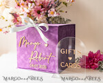  CARD BOXES velvet card boxes Gift Card Box & arch Sign Set , Velvet Purple wedding wishing well money gift card box, Personalized Wedding Card Box, Luxury Card Box, Wedding Card Box with Lid, Wedding Money Box, Wedding Card Box20